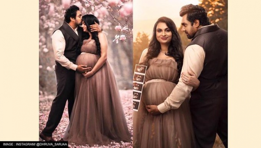 Actor Druva Sarja, an inspirational couple, is expecting their first child