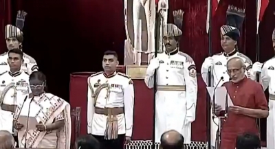 C.P. Radhakrishnan took the oath as the 15th Vice President...