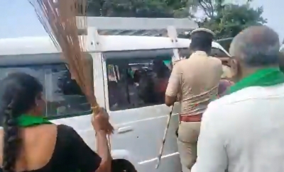 Women Farmers Disrupt Land Survey in Bidadi, Assault Officia..