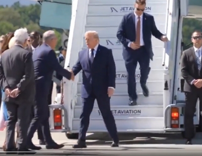 Absence of red carpet welcome for US President Trump in Fran..