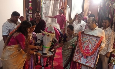 ಮಾಜಿ ಸಿಎಂ ಸಿದ್ದರಾಮಯ್ಯ ಅವರ ಮೈಸೂರಿನ ಗೃಹಪ್ರವೇಶ ಕಾರ್ಯಕ್ರಮ: ಸಾಮಾಜಿಕ ಜಾಲತಾಣದಲ್ಲಿ ಚರ್ಚೆ 